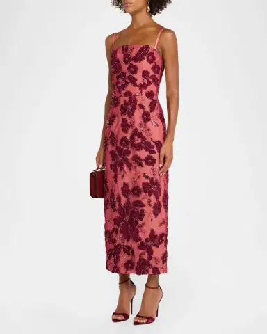 HELSI Gemma Floral Embroidered Midi Dress | Thumbnail 4 HELSI Gemma Floral Embroidered Midi Dress | Thumbnail 4
