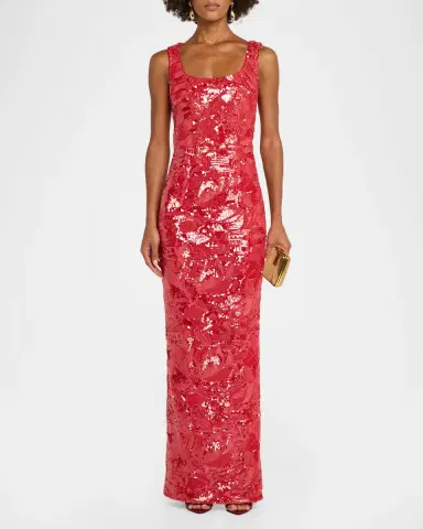 HELSI Iris Sequin Sleeveless Gown | Thumbnail 2 HELSI Iris Sequin Sleeveless Gown | Thumbnail 2