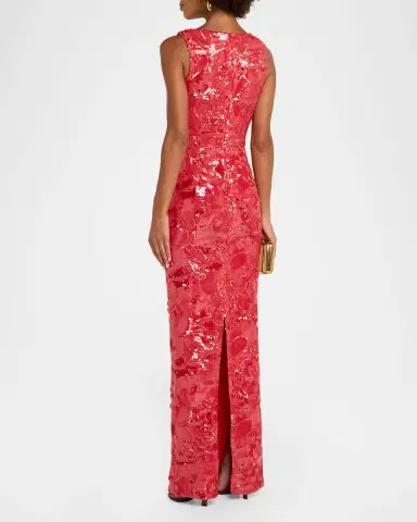HELSI Iris Sequin Sleeveless Gown | Thumbnail 3 HELSI Iris Sequin Sleeveless Gown | Thumbnail 3