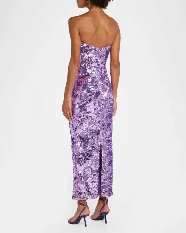 HELSI Leslie Strapless Sequin Column Gown | Thumbnail 3 HELSI Leslie Strapless Sequin Column Gown | Thumbnail 3
