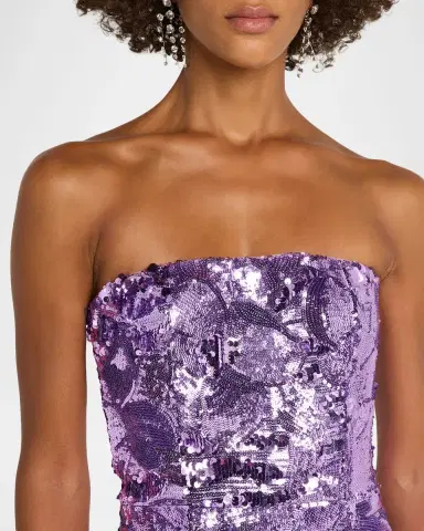HELSI Leslie Strapless Sequin Column Gown | Thumbnail 5 HELSI Leslie Strapless Sequin Column Gown | Thumbnail 5