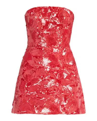 HELSI Linda Strapless Floral Sequin A-Line Mini Dress | Thumbnail 1 HELSI Linda Strapless Floral Sequin A-Line Mini Dress | Thumbnail 1
