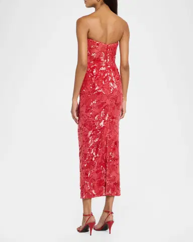 HELSI Leslie Strapless Sequin Column Gown | Thumbnail 3 HELSI Leslie Strapless Sequin Column Gown | Thumbnail 3