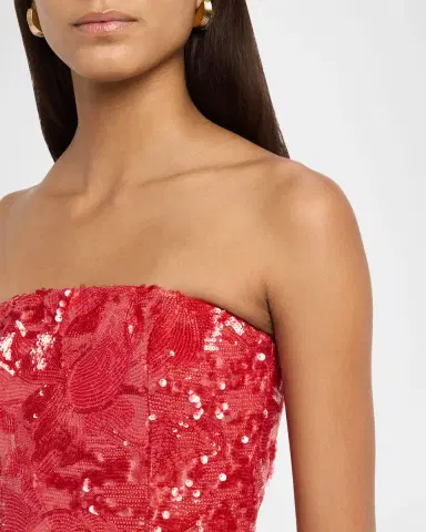 HELSI Leslie Strapless Sequin Column Gown | Thumbnail 5 HELSI Leslie Strapless Sequin Column Gown | Thumbnail 5