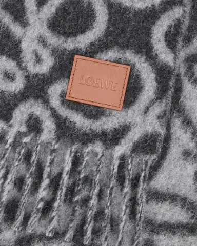Loewe Wool and Cashmere Anagram Scarf | Thumbnail 3 Loewe Wool and Cashmere Anagram Scarf | Thumbnail 3