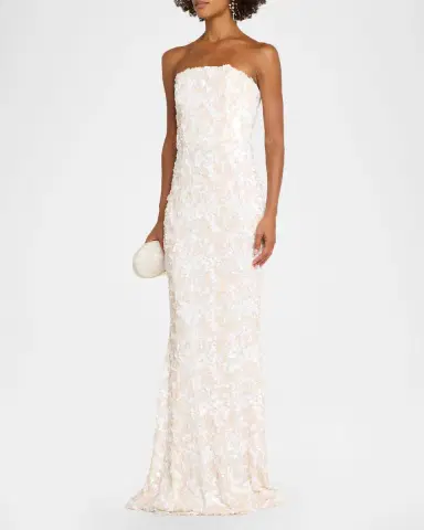 HELSI Helen Strapless Sequin Mermaid Gown | Thumbnail 4 HELSI Helen Strapless Sequin Mermaid Gown | Thumbnail 4
