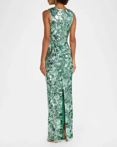 HELSI Iris Sequin Sleeveless Gown | Thumbnail 3 HELSI Iris Sequin Sleeveless Gown | Thumbnail 3