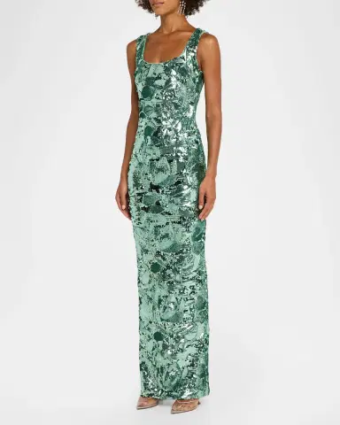 HELSI Iris Sequin Sleeveless Gown | Thumbnail 4 HELSI Iris Sequin Sleeveless Gown | Thumbnail 4
