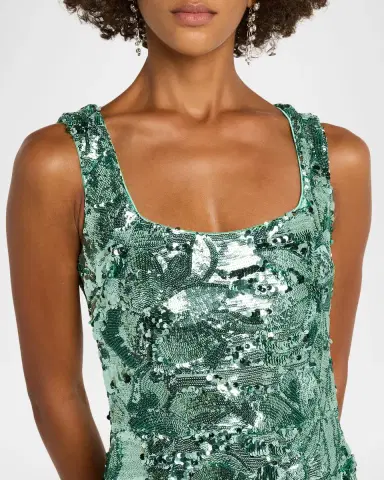 HELSI Iris Sequin Sleeveless Gown | Thumbnail 5 HELSI Iris Sequin Sleeveless Gown | Thumbnail 5