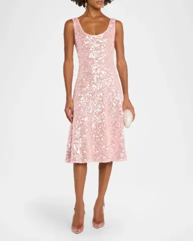 HELSI Isla Fit & Flare Sequin Midi Dress | Thumbnail 2 HELSI Isla Fit & Flare Sequin Midi Dress | Thumbnail 2