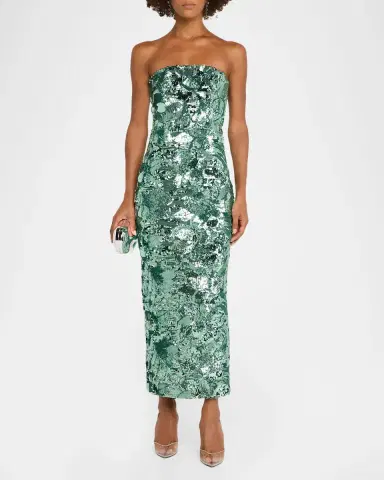 HELSI Leslie Strapless Sequin Column Gown | Thumbnail 2 HELSI Leslie Strapless Sequin Column Gown | Thumbnail 2