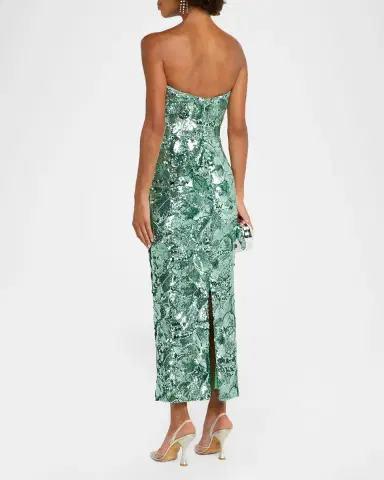 HELSI Leslie Strapless Sequin Column Gown | Thumbnail 3 HELSI Leslie Strapless Sequin Column Gown | Thumbnail 3