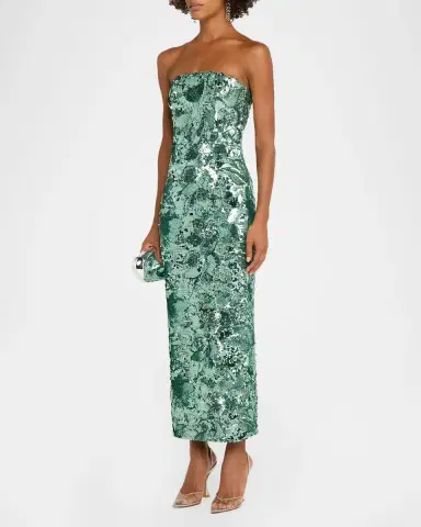 HELSI Leslie Strapless Sequin Column Gown | Thumbnail 4 HELSI Leslie Strapless Sequin Column Gown | Thumbnail 4