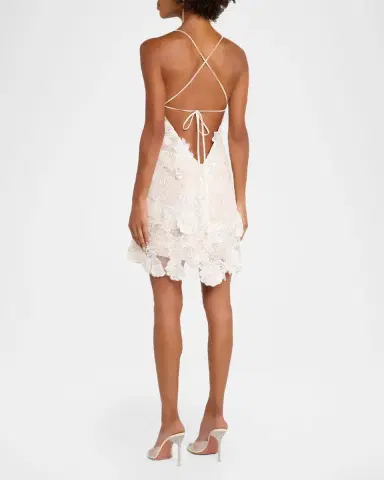 HELSI Renee Floral Embroidered Mini Dress | Thumbnail 3 HELSI Renee Floral Embroidered Mini Dress | Thumbnail 3