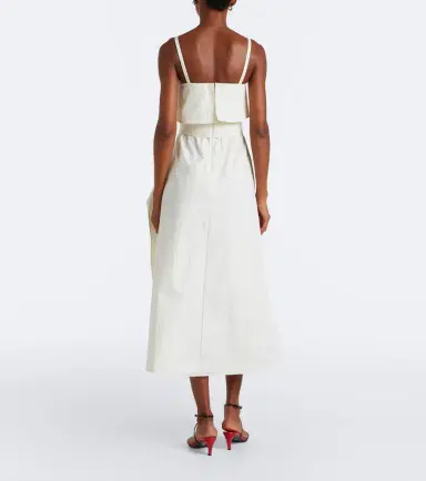 Proenza Schouler Reign ruffled cotton-blend midi dress | Thumbnail 5 Proenza Schouler Reign ruffled cotton-blend midi dress | Thumbnail 5
