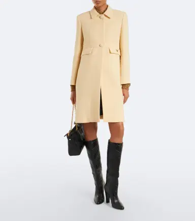 Valentino VGold virgin wool crêpe coat | Thumbnail 6 Valentino VGold virgin wool crêpe coat | Thumbnail 6