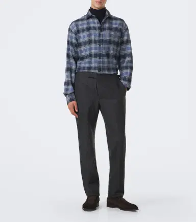 Ralph Lauren Purple Label Checked cotton shirt | Thumbnail 2 Ralph Lauren Purple Label Checked cotton shirt | Thumbnail 2