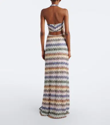 Missoni Zigzag cutout lamé maxi dress | Thumbnail 4 Missoni Zigzag cutout lamé maxi dress | Thumbnail 4