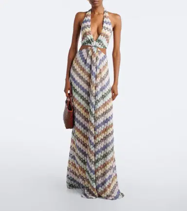 Missoni Zigzag cutout lamé maxi dress | Thumbnail 5 Missoni Zigzag cutout lamé maxi dress | Thumbnail 5