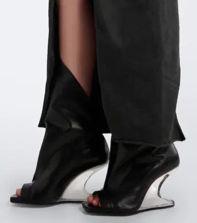 Rick Owens Cantilever leather mid-calf boots | Thumbnail 6 Rick Owens Cantilever leather mid-calf boots | Thumbnail 6