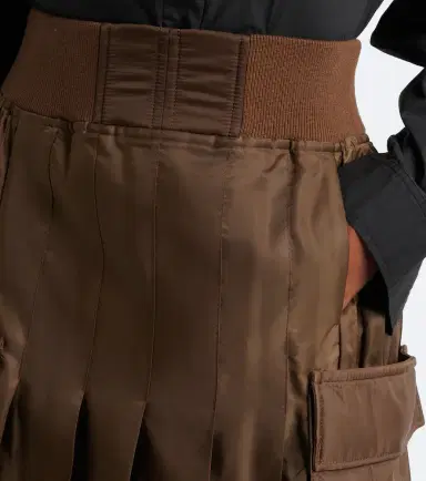 Sacai Pleated twill midi skirt | Thumbnail 5 Sacai Pleated twill midi skirt | Thumbnail 5