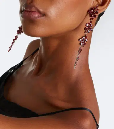 Simone Rocha Crystal-embellished drop earrings | Thumbnail 5 Simone Rocha Crystal-embellished drop earrings | Thumbnail 5