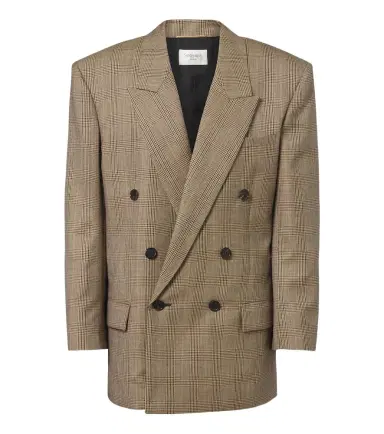 Saint Laurent Prince of Wales check wool blazer | Thumbnail 1 Saint Laurent Prince of Wales check wool blazer | Thumbnail 1