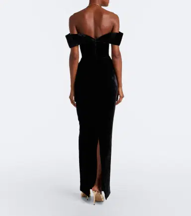 Rachel Gilbert Ryn off-shoulder velvet corset gown | Thumbnail 3 Rachel Gilbert Ryn off-shoulder velvet corset gown | Thumbnail 3