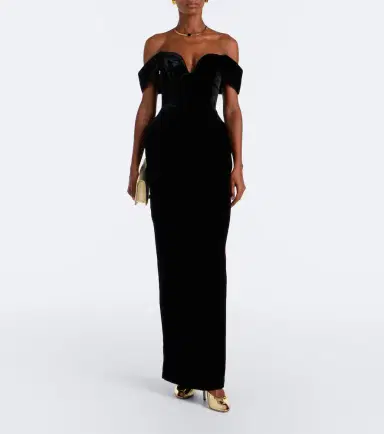 Rachel Gilbert Ryn off-shoulder velvet corset gown | Thumbnail 5 Rachel Gilbert Ryn off-shoulder velvet corset gown | Thumbnail 5