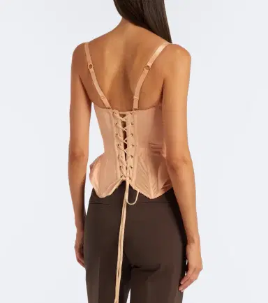 Maria Lucia Hohan Larya lace-trimmed silk-blend corset | Thumbnail 2 Maria Lucia Hohan Larya lace-trimmed silk-blend corset | Thumbnail 2