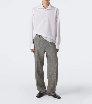Dries Van Noten Checked wool straight pants | Thumbnail 3 Dries Van Noten Checked wool straight pants | Thumbnail 3