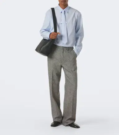 Dries Van Noten Cotton poplin shirt with tie | Thumbnail 5 Dries Van Noten Cotton poplin shirt with tie | Thumbnail 5