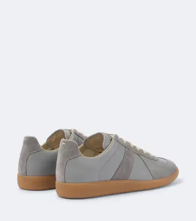 Maison Margiela Replica suede-trimmed leather sneakers | Thumbnail 2 Maison Margiela Replica suede-trimmed leather sneakers | Thumbnail 2