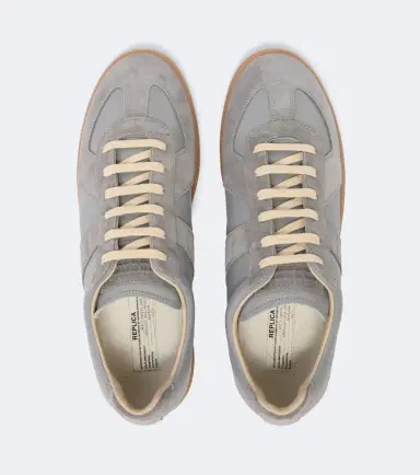 Maison Margiela Replica suede-trimmed leather sneakers | Thumbnail 5 Maison Margiela Replica suede-trimmed leather sneakers | Thumbnail 5