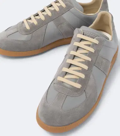 Maison Margiela Replica suede-trimmed leather sneakers | Thumbnail 6 Maison Margiela Replica suede-trimmed leather sneakers | Thumbnail 6