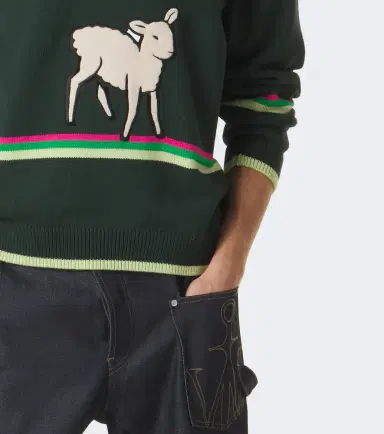JW Anderson Embroidered cotton sweater | Thumbnail 2 JW Anderson Embroidered cotton sweater | Thumbnail 2
