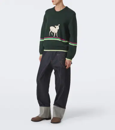 JW Anderson Embroidered cotton sweater | Thumbnail 3 JW Anderson Embroidered cotton sweater | Thumbnail 3
