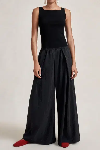 La Ligne Crosby Pant - Black | Thumbnail 2 La Ligne Crosby Pant - Black | Thumbnail 2