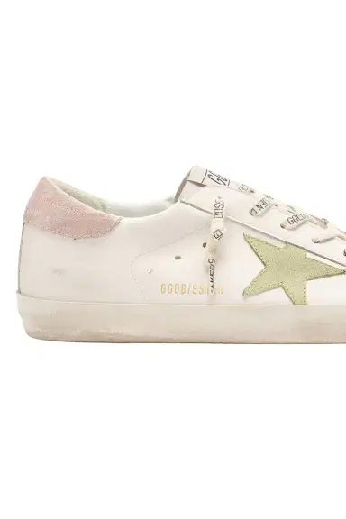Golden Goose Super Star Sneaker - White Green Pink | Thumbnail 4 Golden Goose Super Star Sneaker - White Green Pink | Thumbnail 4