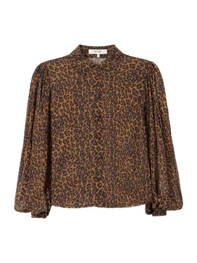 Frame The Silk Prairie Leopard-print Silk-crepe De Chine Blouse | Thumbnail 1 Frame The Silk Prairie Leopard-print Silk-crepe De Chine Blouse | Thumbnail 1