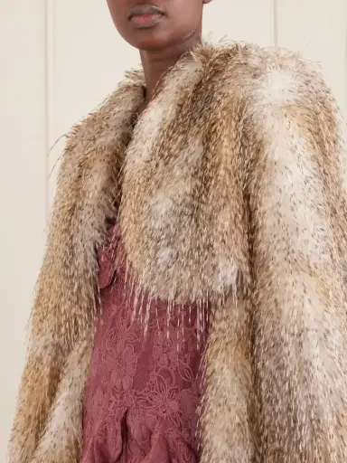 ANNA SUI Shearling Cropped Coat | Thumbnail 4 ANNA SUI Shearling Cropped Coat | Thumbnail 4