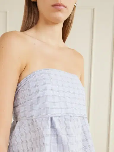 Deiji Studios Flow Checked Organic Cotton Blouse | Thumbnail 4 Deiji Studios Flow Checked Organic Cotton Blouse | Thumbnail 4