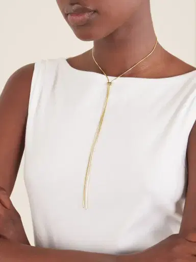 Loren Stewart Bolo Gold-pendant Sterling-silver Necklace | Thumbnail 2 Loren Stewart Bolo Gold-pendant Sterling-silver Necklace | Thumbnail 2