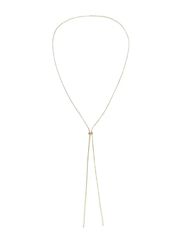 Bolo Gold-pendant Sterling-silver Necklace Bolo Gold-pendant Sterling-silver Necklace
