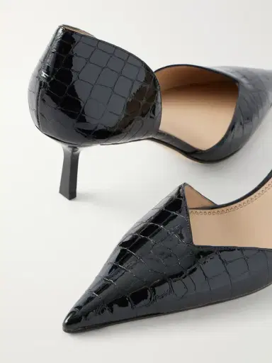 Victoria Beckham Victoria Angle 55 Croc-effect Leather Pumps | Thumbnail 5 Victoria Beckham Victoria Angle 55 Croc-effect Leather Pumps | Thumbnail 5