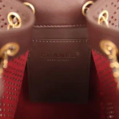 Chanel Chanel Small 25 Hobo Bag Dark Brown Perforated Calfskin Antique Gold Hardware | Thumbnail 9 Chanel Chanel Small 25 Hobo Bag Dark Brown Perforated Calfskin Antique Gold Hardware | Thumbnail 9