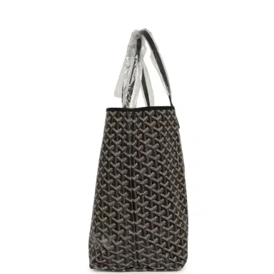 goyard Goyard Goyardine Black Saint Louis GM Tote Bag Palladium Hardware | Thumbnail 3 goyard Goyard Goyardine Black Saint Louis GM Tote Bag Palladium Hardware | Thumbnail 3