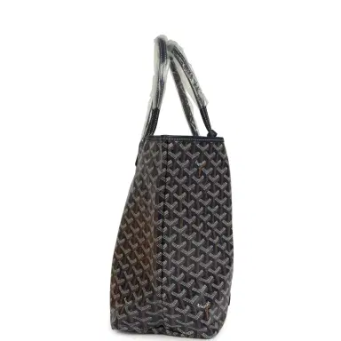 goyard Goyard Goyardine Navy Saint Louis PM Tote Bag Palladium Hardware | Thumbnail 3 goyard Goyard Goyardine Navy Saint Louis PM Tote Bag Palladium Hardware | Thumbnail 3
