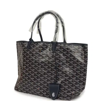 goyard Goyard Goyardine Navy Saint Louis PM Tote Bag Palladium Hardware | Thumbnail 5 goyard Goyard Goyardine Navy Saint Louis PM Tote Bag Palladium Hardware | Thumbnail 5