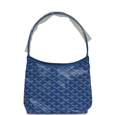 goyard Goyard Goyardine Sky Blue Boheme Mini Hobo Bag Palladium Hardware | Thumbnail 4 goyard Goyard Goyardine Sky Blue Boheme Mini Hobo Bag Palladium Hardware | Thumbnail 4